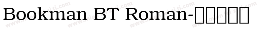 Bookman BT Roman字体转换